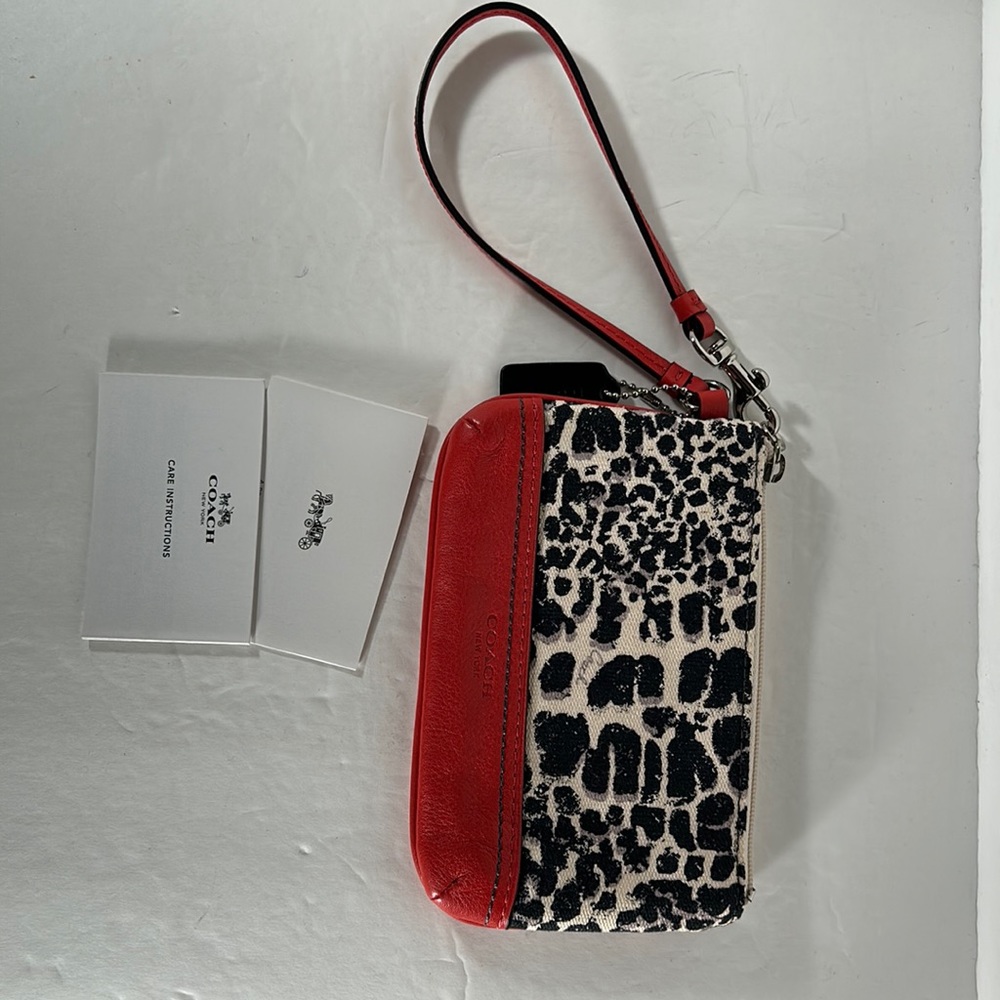 COACH Legacy Ocelot Print Small Wristlet. #47999